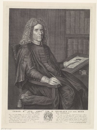 Portrait of Nicolaas van der Meer by Jan Anthonie Coxie